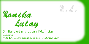 monika lulay business card
